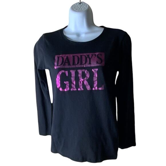 Place Daddys Girl Long Sleeve T-Shirt Girls XL Crewneck Graphic Pullover Casual - Picture 1 of 8